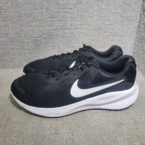 Nike Revolution 7 Men's Size US 14 Wide Black White Road Running Sneaker Shoes